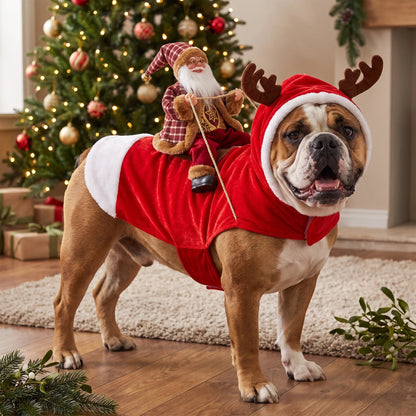 🎅 SantaRider™ Christmas Dog Costume-Turn Your Dog Into Santa’s Funniest Christmas Ride! 🐶🎄