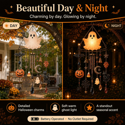 🔥Halloween Early Bird Sale🎃Haunted Glow Ghost Wind Chime