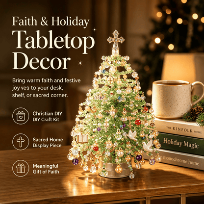 🎄DIY Beaded Christmas Tree Kit – 🎅Create Your Own Sparkling Holiday Decoration