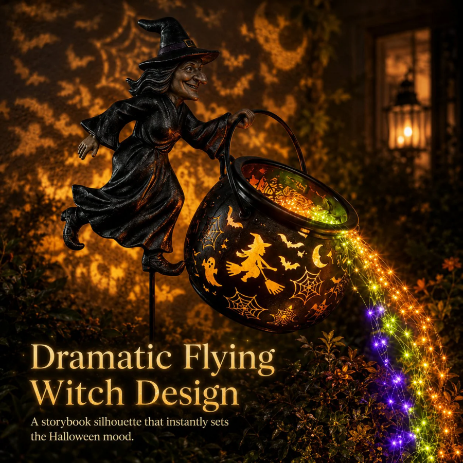 🧙‍♀Halloween Witch Cauldron Garden Light🎃✨