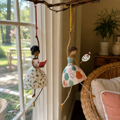 💃🌸Whimsical Dancing Lady Hanging Ornament