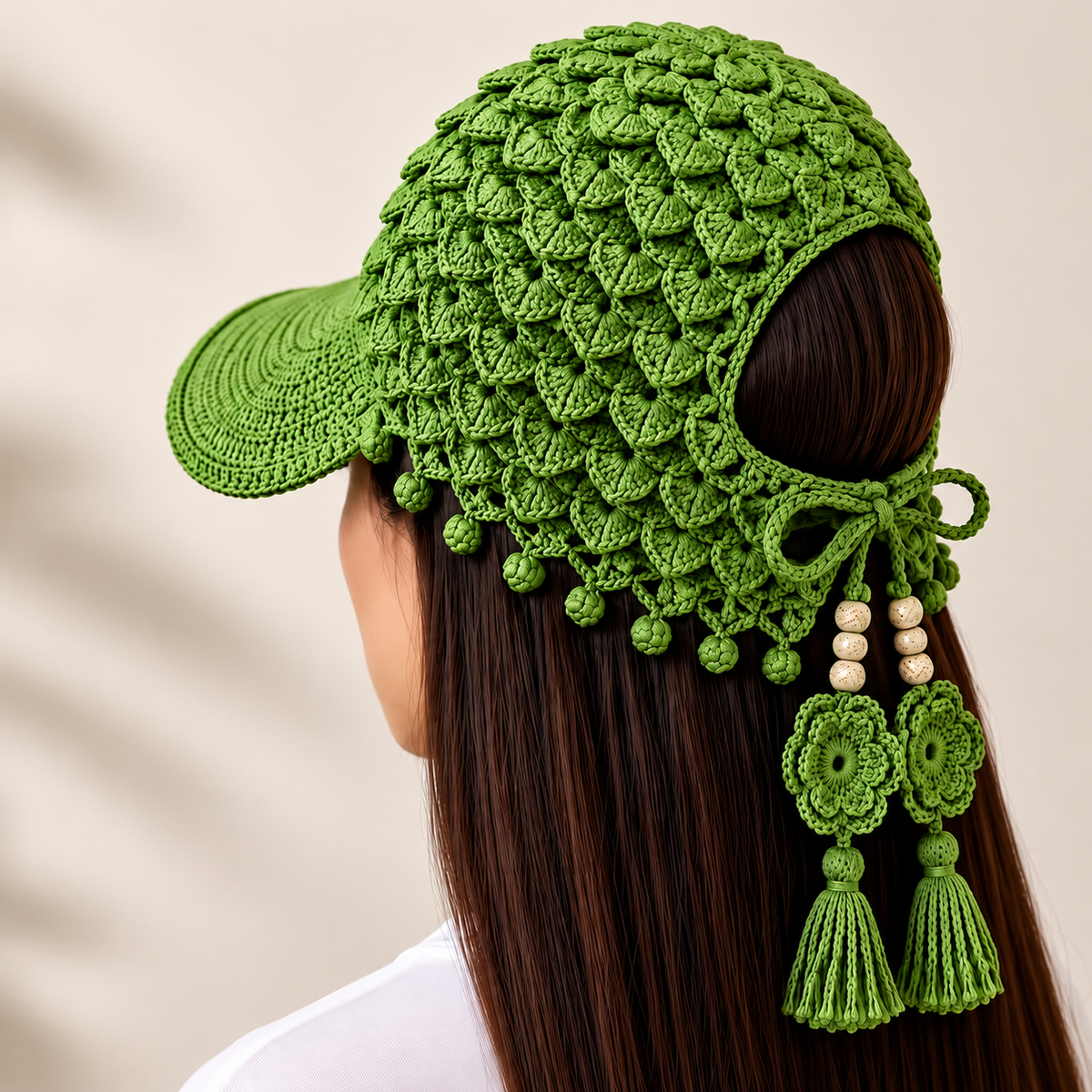 🔥LAST DAY 50% OFF - 🍂 Women’s Handmade Crochet Autumn Baseball Cap
