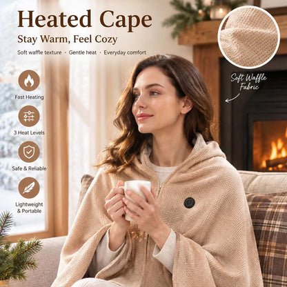🔥 Christmas Sale 60% OFF ❄️🔥Portable Heated Shawl – Wearable Electric Heating Shawl ☀️ Warm the Entire Winter