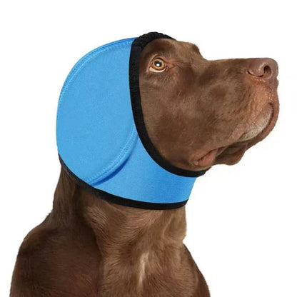 Dog Calming Ear Wraps 🐶 – Noise Cancelling & Waterproof Ear Cover for Anxiety Relief, Fireworks & Bath Protection 💧