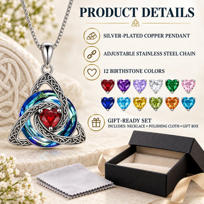 🛡️Celtic Birthstone Shield: Wear Your Protection & Story ✨