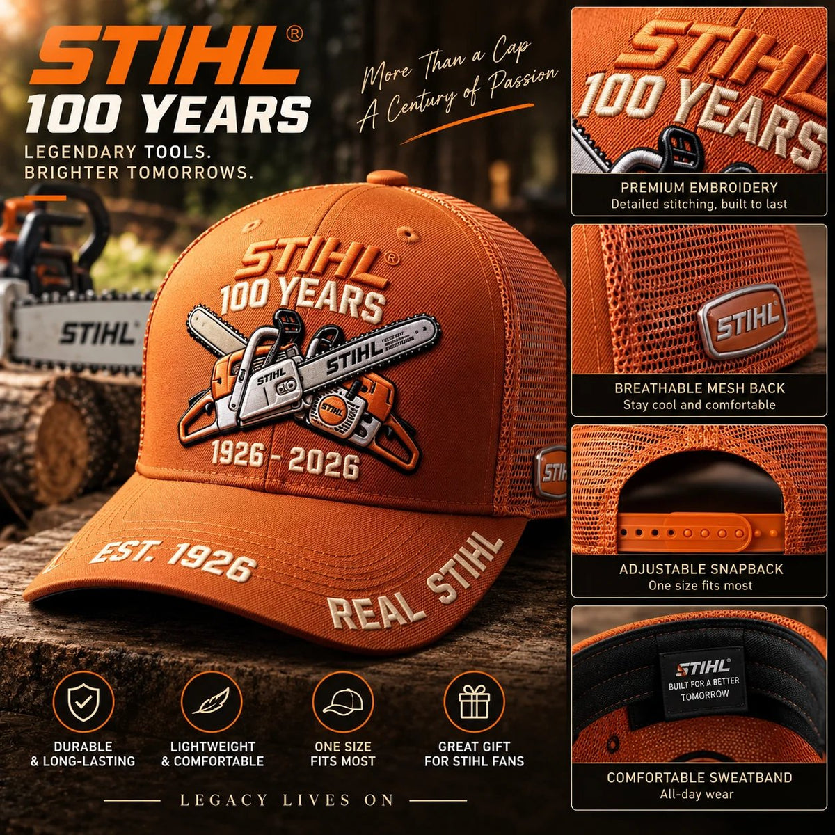 STIHL 100th Anniversary Commemorative Trucker Cap