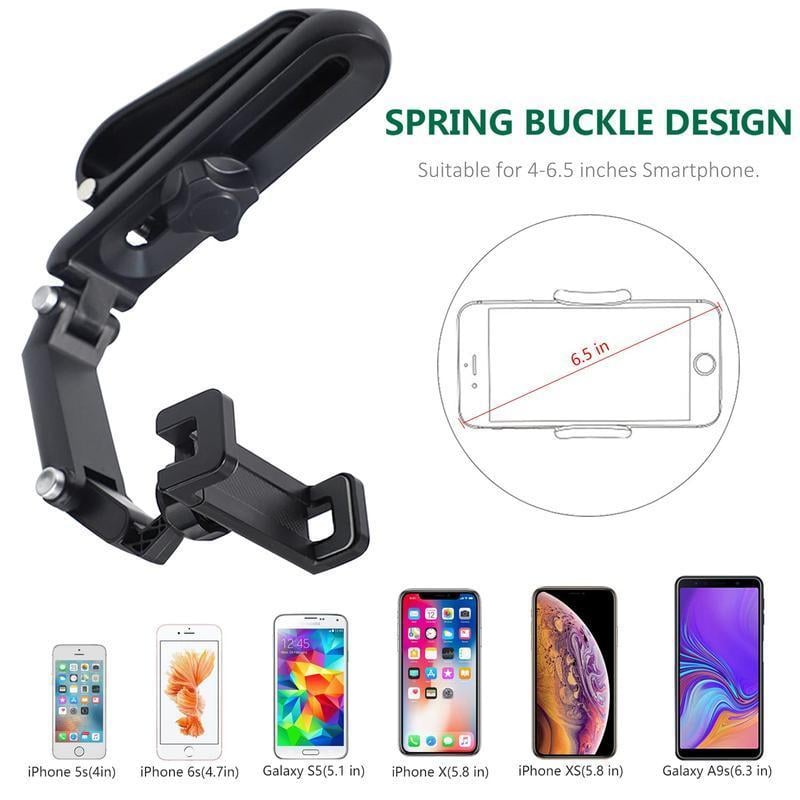 🔥HOT SALE-📱New 1080° Multi-function Sun Visor Universal 360 Degree Rotating Phone Holder✨