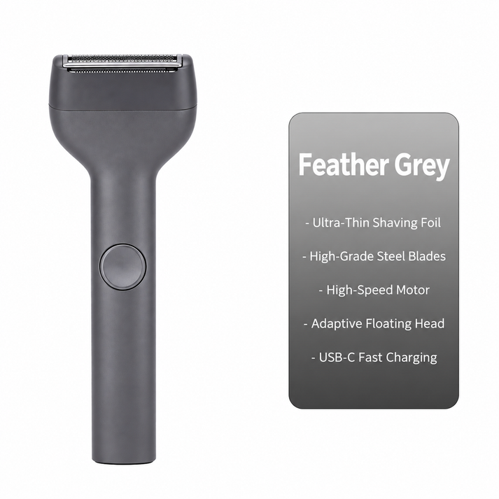 ??Men's Rechargeable Foil Electric Shaver ???¨C Efficient Close Shaving, Cordless Portable Wet & Dry Beard Razor for Daily Grooming