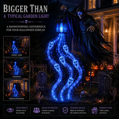 🎁💀The Grim Reaper’s Glowing Garden-A Spooky Halloween Yard Display