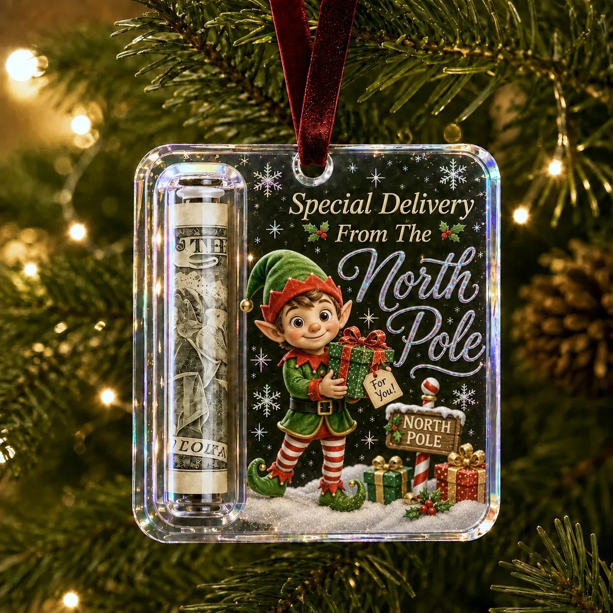 ✨🎄Christmas Cash Gift Holder Ornament