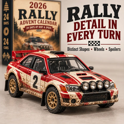 🏎️ 2026 Rally Advent Calendar – 24 days of speed & action, 24 rally cars to collect