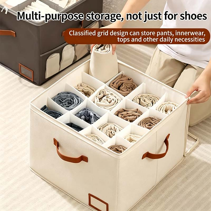 Foldable Shoe Organizer ForCloset With Clear Cover