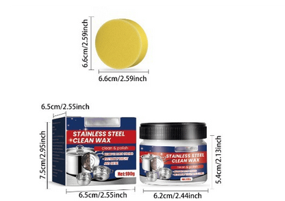Magical Nano-Technology Stainless Steel Cleaning Paste-SURFACE SAFE, NO RESIDUE