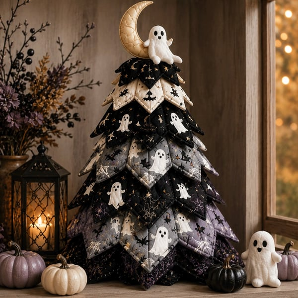 🔥Halloween Early Bird Sale🎃DIY Halloween Quilted Fabric Tree Kit
