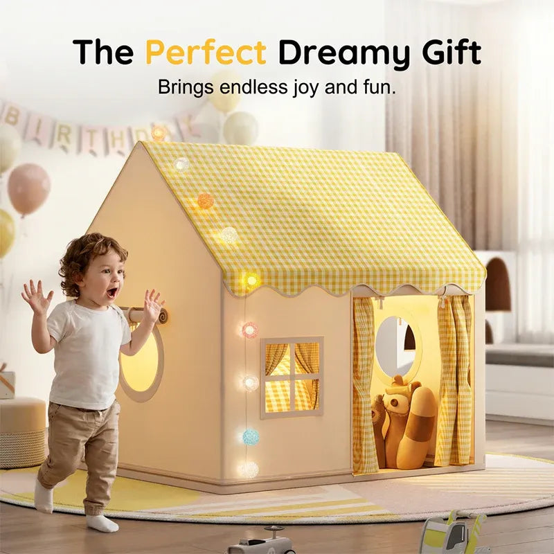 🏠✨ Kids Indoor Play Tent Castle – Cozy Playhouse for Imaginative Fun