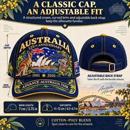 🦘Australia 125th Anniversary 1901–2026 Commemorative Cap