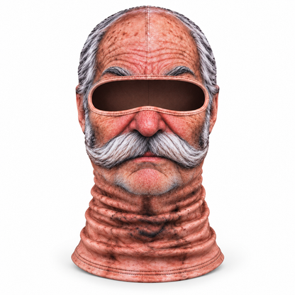 ❄️ Hilarious Old Man Face Ski Mask – Funny Winter Essential