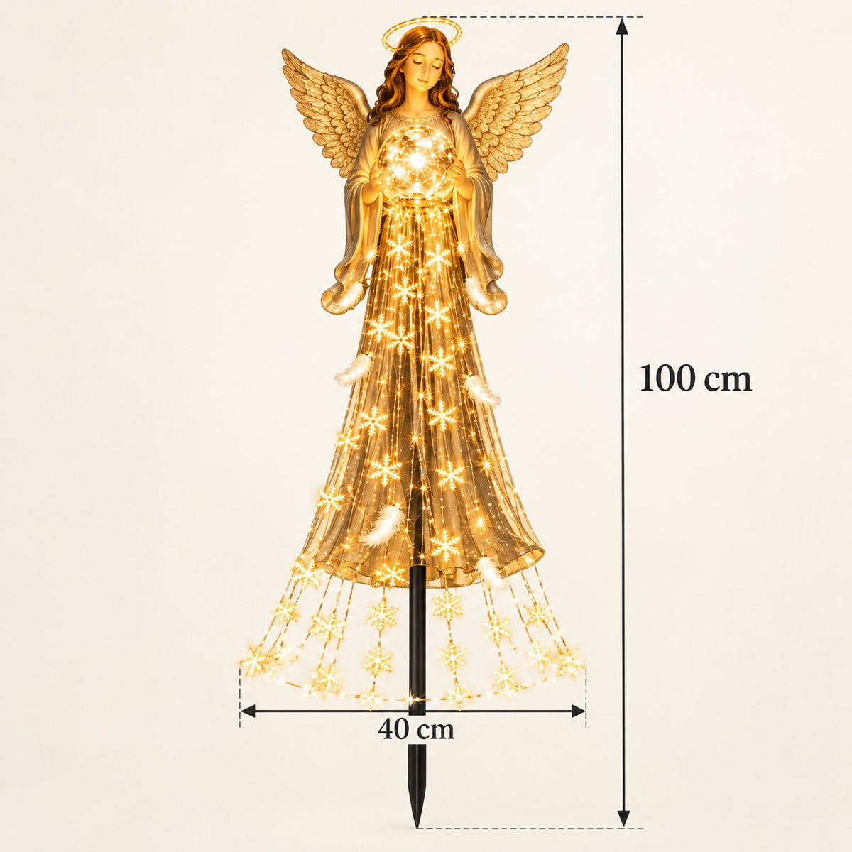 🔥🎁Today Only: Get 50% Off✨ Solar Angel Remembrance Garden Light👼（100*40cm）