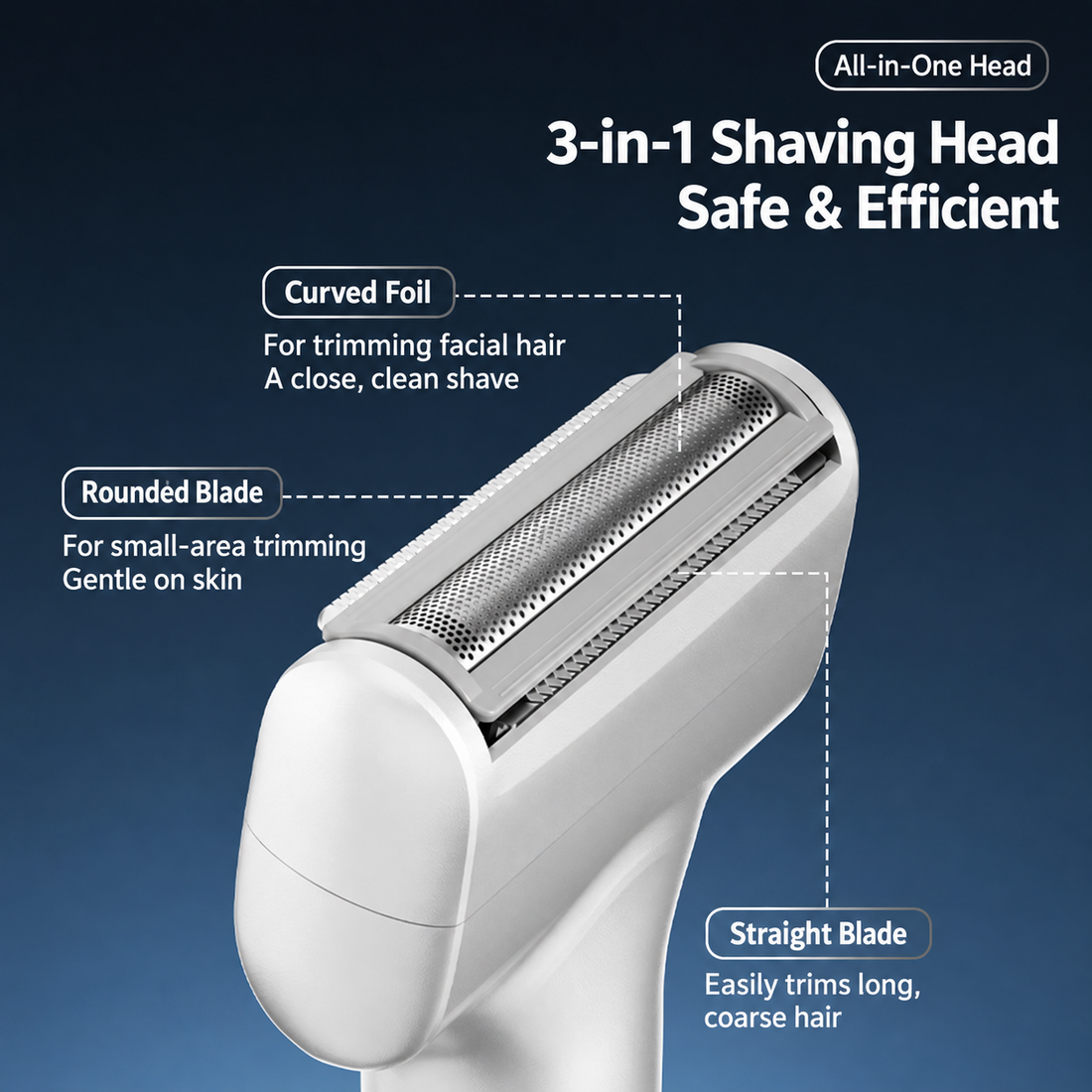 ??Men's Rechargeable Foil Electric Shaver ???¨C Efficient Close Shaving, Cordless Portable Wet & Dry Beard Razor for Daily Grooming