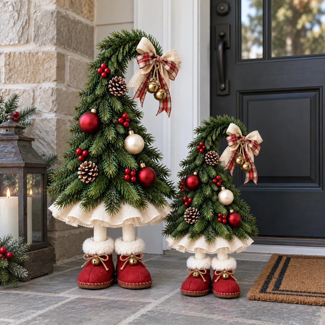 🎄🍄Fairytale Christmas tree decorations featuring elves🌙