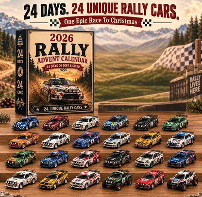 🏎️ 2026 Rally Advent Calendar – 24 days of speed & action, 24 rally cars to collect