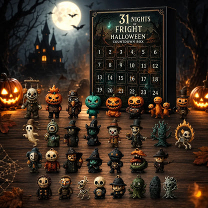 2026 Halloween Countdown Advent Calendar, 15-Day or 31-Day “Nights of Fright” Blind Bag Surprise Gift Box with Collectible Mini Figures & Charms