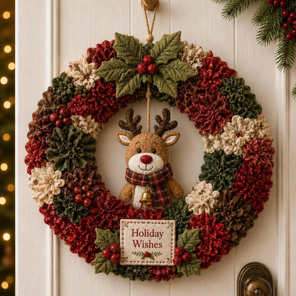 ❄️🎄3D Fabric Poke Wreath DIY Kit