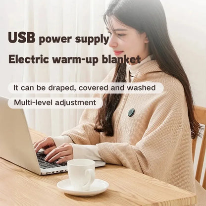🔥 Christmas Sale 60% OFF ❄️🔥Portable Heated Shawl – Wearable Electric Heating Shawl ☀️ Warm the Entire Winter
