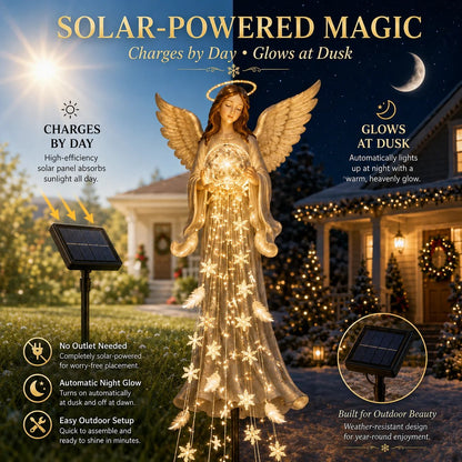 🔥🎁Today Only: Get 50% Off✨ Solar Angel Remembrance Garden Light👼（100*40cm）