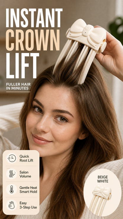 📢49% OFF !! ⏰Wireless Heated Volumizing Root Lift Clip - Salon Crown Volume Styling Tool for Fine Flat Hair