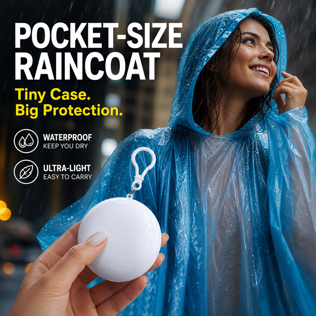 🔥Mini Ball Shape Disposable Raincoat