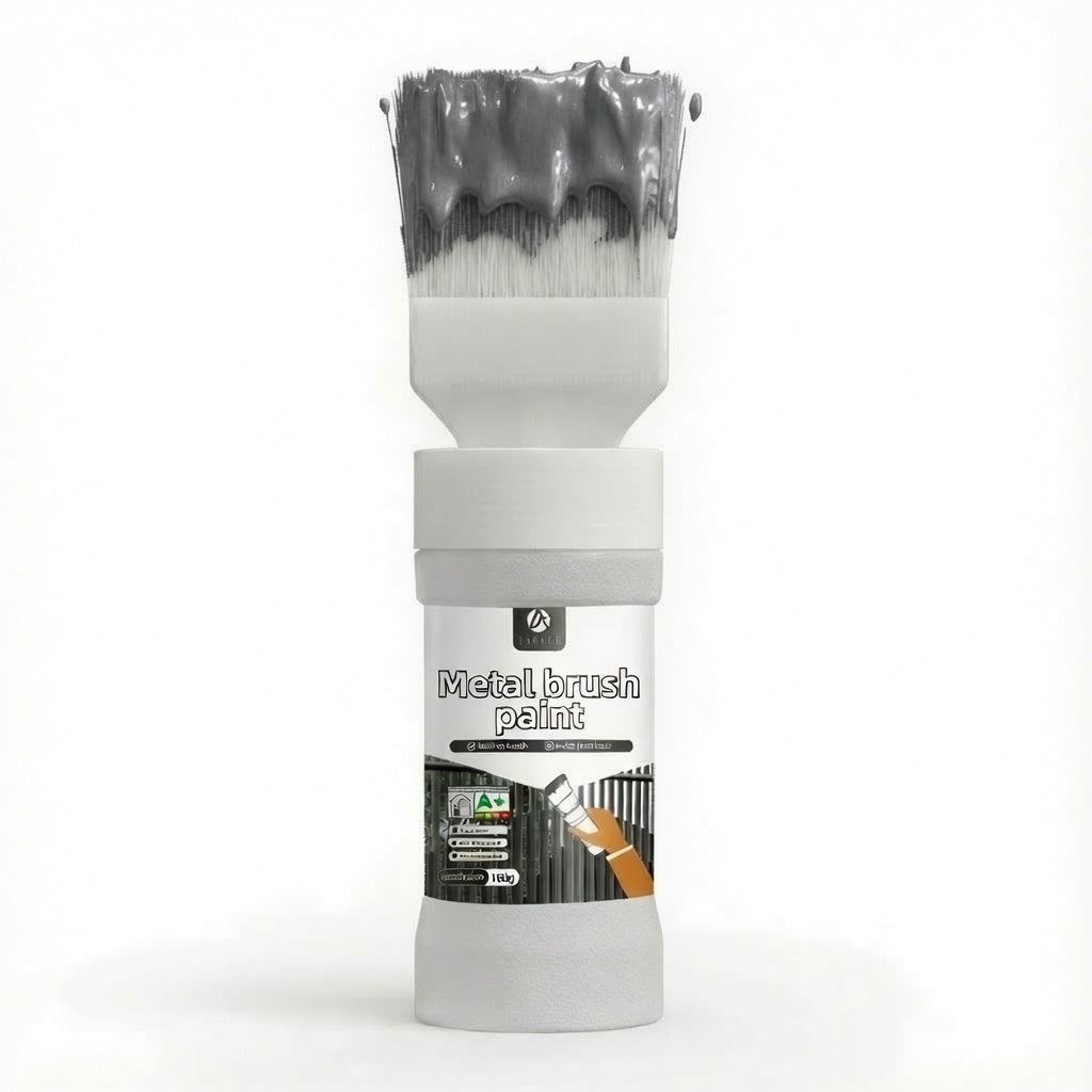 ✨New Arrival✨Water-Based Metallic Silver Paint with Built-in Brush