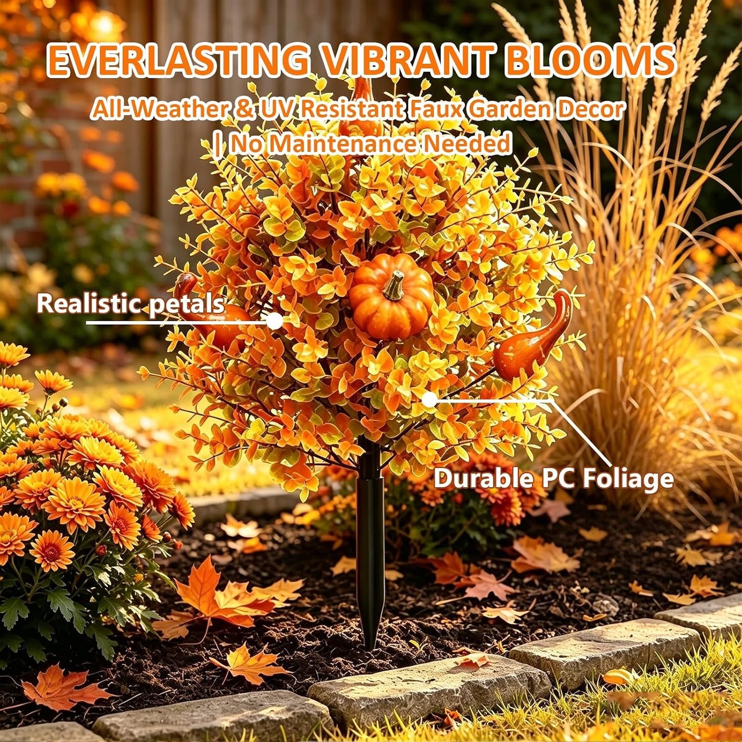 🔥Hot Sale 50% OFF🔥Halloween-themed artificial eucalyptus pumpkin floor tree for indoor and outdoor decoration