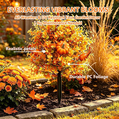 🔥Hot Sale 50% OFF🔥Halloween-themed artificial eucalyptus pumpkin floor tree for indoor and outdoor decoration