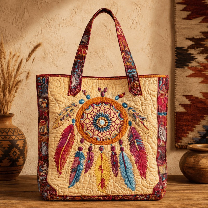👜Handmade Native American Quilted Tote Bag