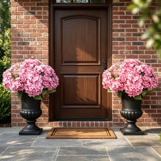 Everyone thinks these hydrangeas are real... until they touch them. 👀UV resistant, Waterproof, Windproof