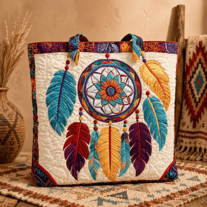 👜Handmade Native American Quilted Tote Bag