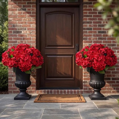 Artificial Outdoor Hydrangea Flowers - UV resistant, Waterproof, Windproof