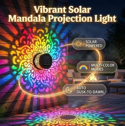 🔥 5K+ people bought this week alone🔥Solar Mandala Projector Wall Light