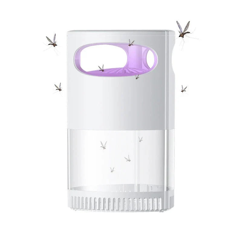 Indoor Insect Trap with Light and Suction Non Zapper Flying Bug Catcher for Mosquitoes Fruit Flies Gnats and Moths Includes One 18650 Rechargeable Lithium Battery