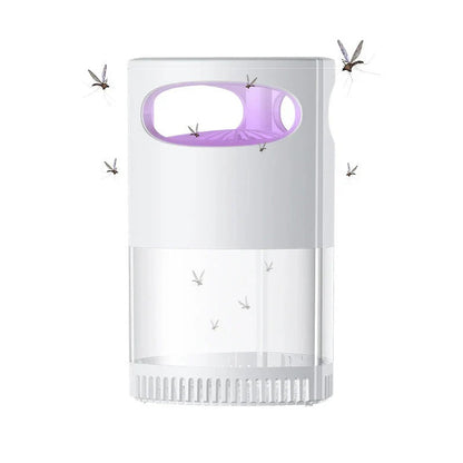 Indoor Insect Trap with Light and Suction Non Zapper Flying Bug Catcher for Mosquitoes Fruit Flies Gnats and Moths Includes One 18650 Rechargeable Lithium Battery