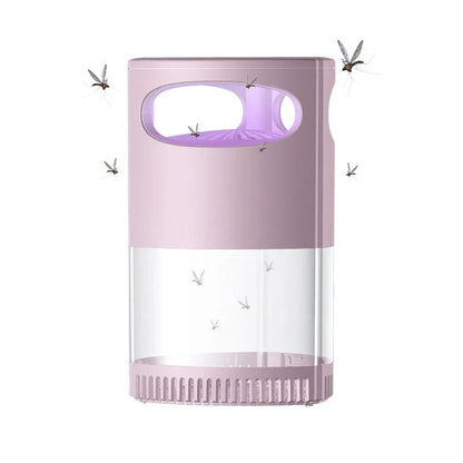 Indoor Insect Trap with Light and Suction Non Zapper Flying Bug Catcher for Mosquitoes Fruit Flies Gnats and Moths Includes One 18650 Rechargeable Lithium Battery