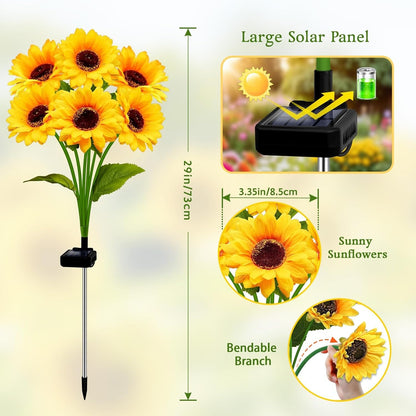 💡⚡LAST DAY 50% OFF💡 Sunflower Solar Lights Outdoor Decor💡