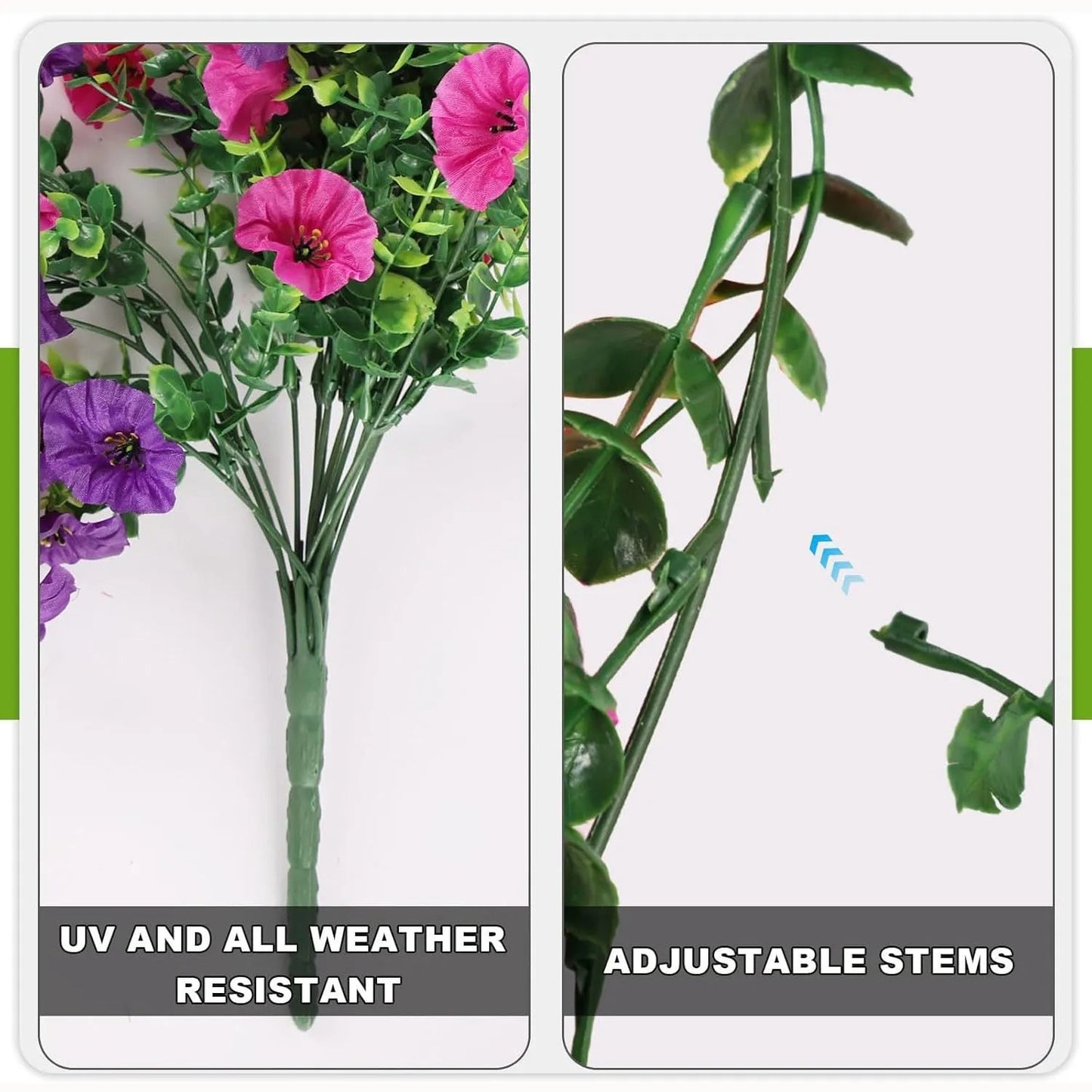 UV Resistant Hanging Artificial Morning Glory Vine
