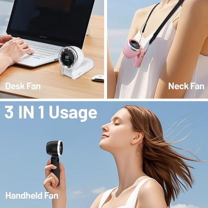 🔥SUMMER HOT SALE 60% OFF🔥Portable 3 In 1 Rechargeable TurboHandheld Fan