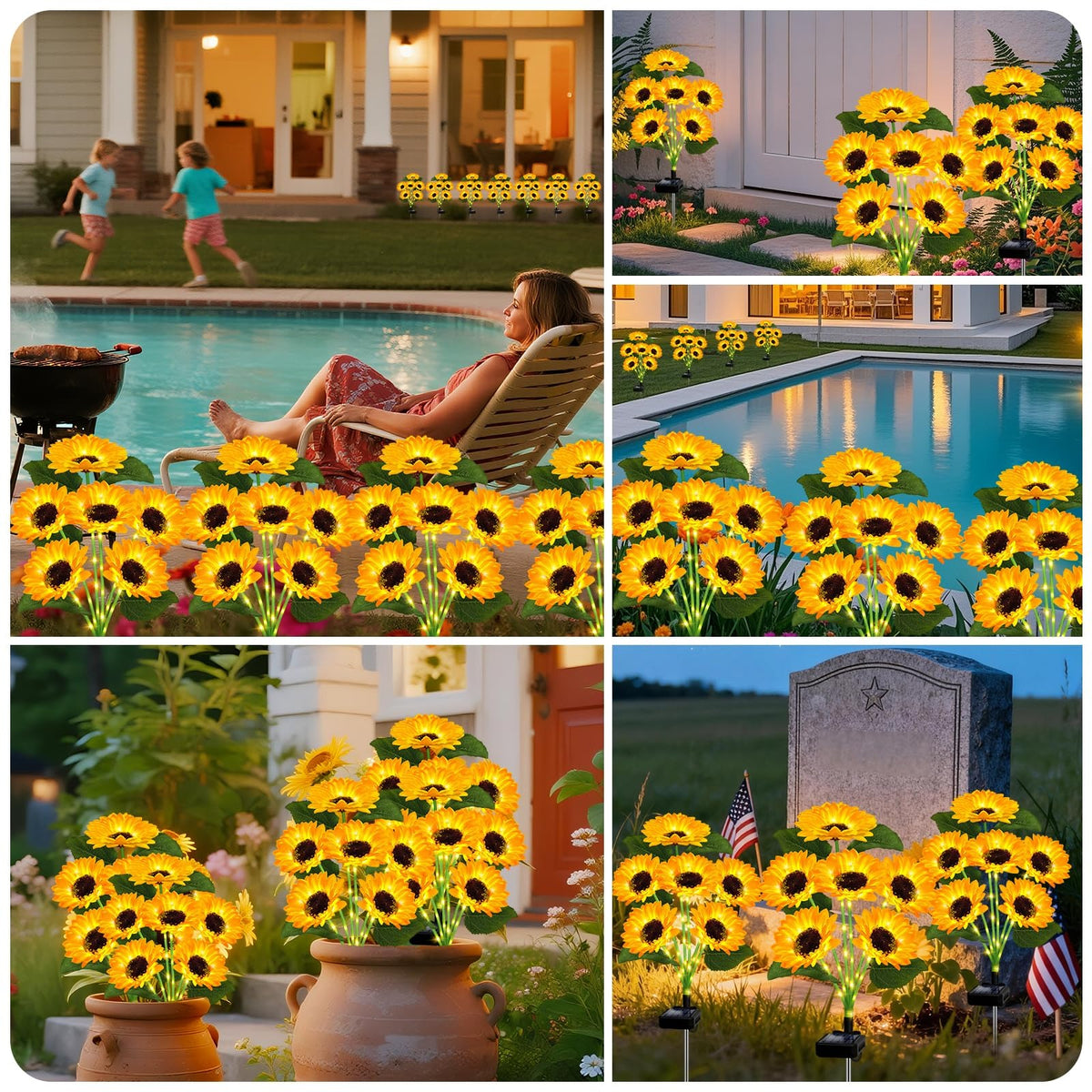 ⚡LAST DAY 50% OFF💡 Sunflower Solar Lights Outdoor Decor💡