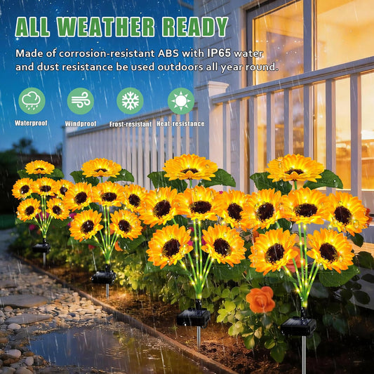 ⚡LAST DAY 50% OFF💡 Sunflower Solar Lights Outdoor Decor💡