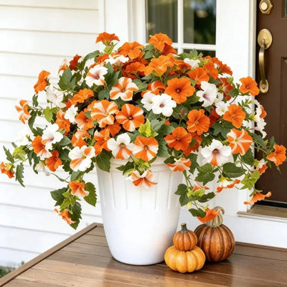 Last Day 61% OFF🔥 Fade-Proof, UV-Resistant Artificial Petunias – Vibrant, Colorfast Outdoor Flowers for Patio & Garden
