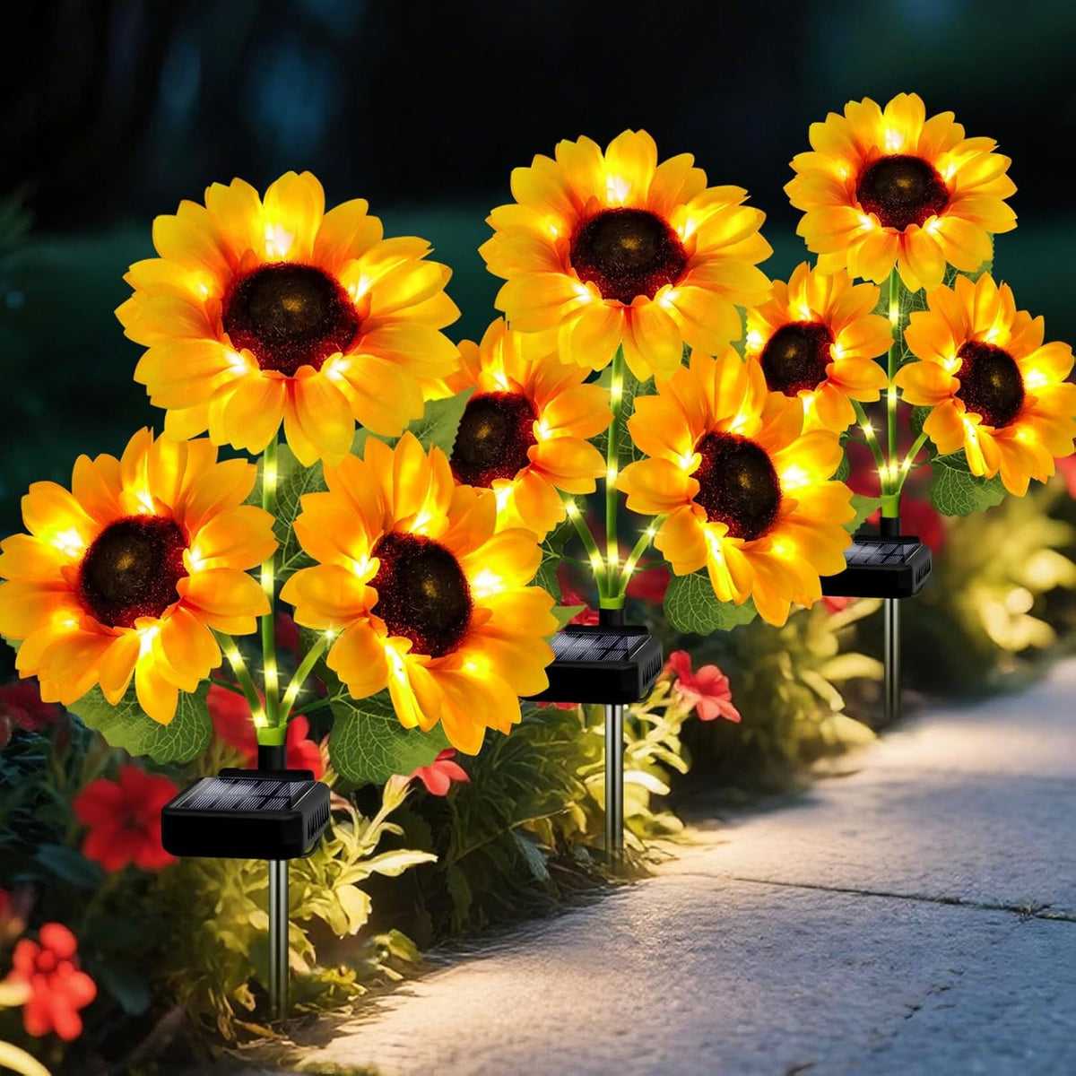 ⚡LAST DAY 50% OFF💡 Sunflower Solar Lights Outdoor Decor💡