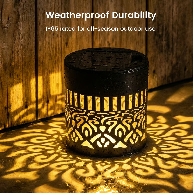 Solar Mandala Projector Wall Light